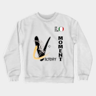 Dynamic Italy Football Player Pose V2-9 Crewneck Sweatshirt